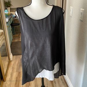 Unique tank black and white